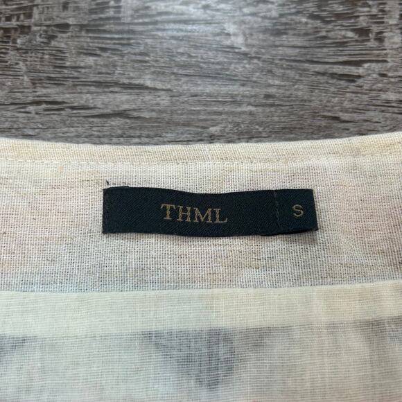 THML Embroidered Geometric Mini Skirt Small Lined Zip Boho Festival Aztec Print - Picture 3 of 6